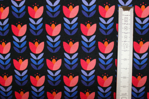 Preview: Jersey Feather Fan Blumen (10 cm)